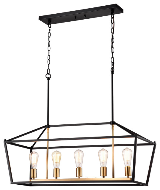 Chloe Lighting Ironclad Industrial 5-Light Pendant - Industrial ... intended for How the Chloe Lighting Ironclad Pendant Enhances Kitchen Ambiance