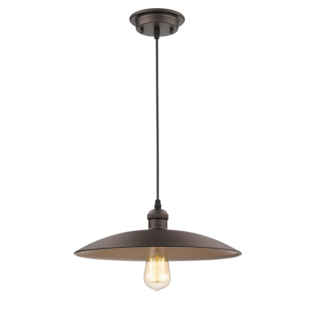 Chloe Lighting Ironclad Industrial-Style 1 Light Rubbed Bronze Ceiling ... for How the Chloe Lighting Ironclad Pendant Enhances Kitchen Ambiance