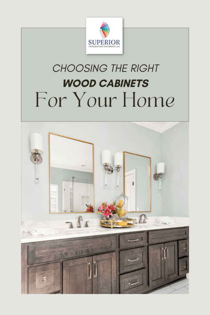 Choosing The Right Wood Cabinets For Your Home • Superior Construction ... pertaining to