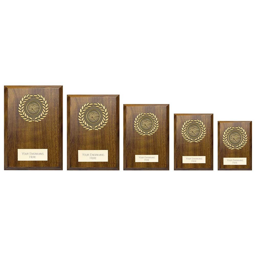 Classic Walnut Rectangle Shield in