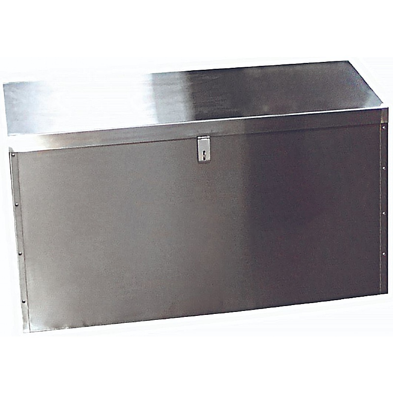 Commerce Stainless Steel Commercial Floor Chests From Our Office ... in Exploring the Design Versatility of Quincy Brown Oak and Brushed Stainless Steel Chests