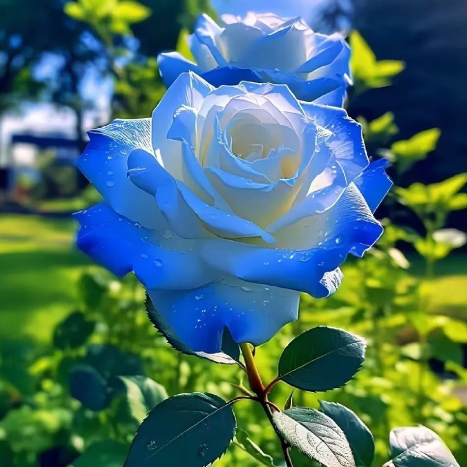 Crushed Ice Blue Rose Seeds for