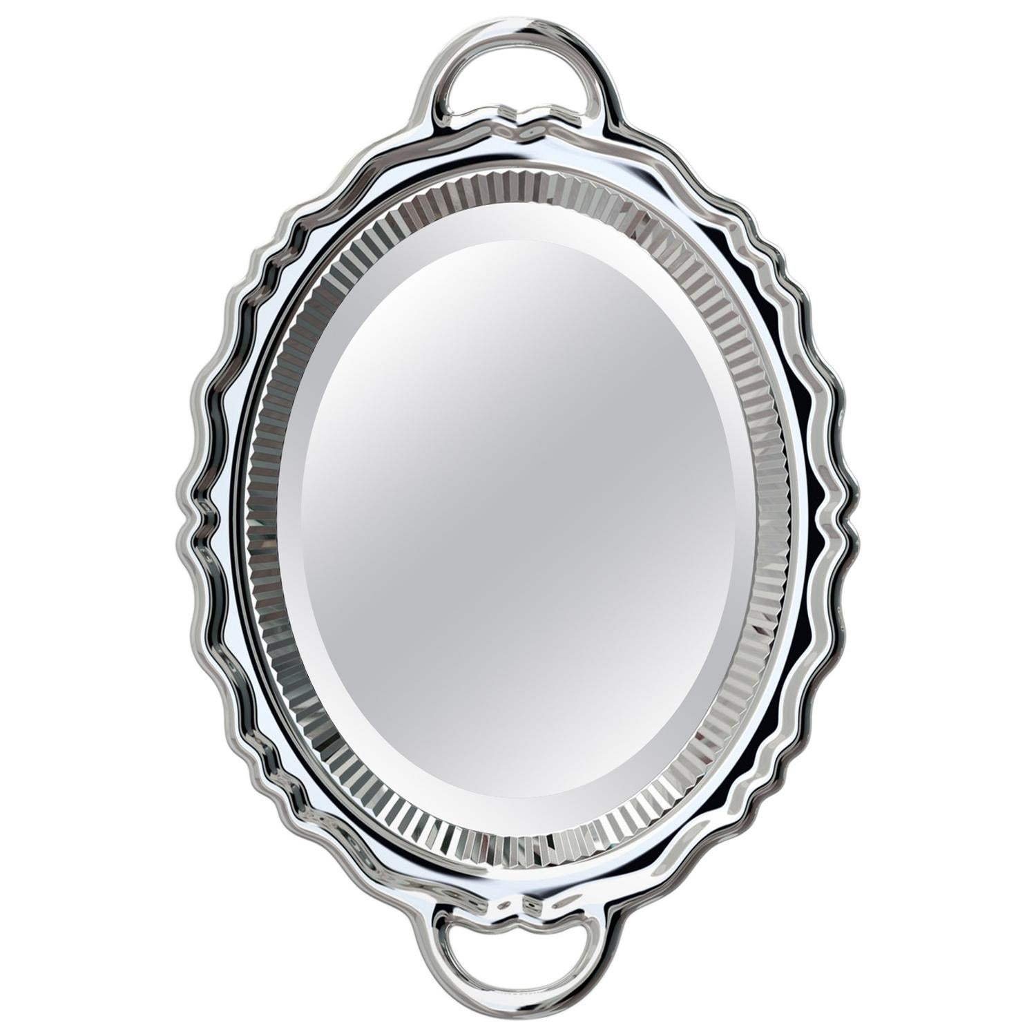 Customizable Modern 17Th Century Inspired Gold Or Silver Wall Mirror By ... within Demystifying Foster Mirror Silver for Enthusiasts and Professionals