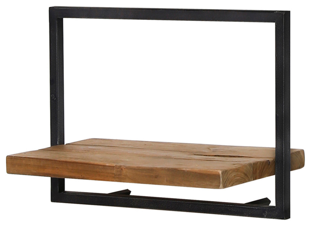 D-Bodhi 20" Wide Metal Frame Wall Shelf - Industrial - Display And Wall ... regarding Key Considerations Before Installing a D-Bodhi 14" Metal Frame Shelf