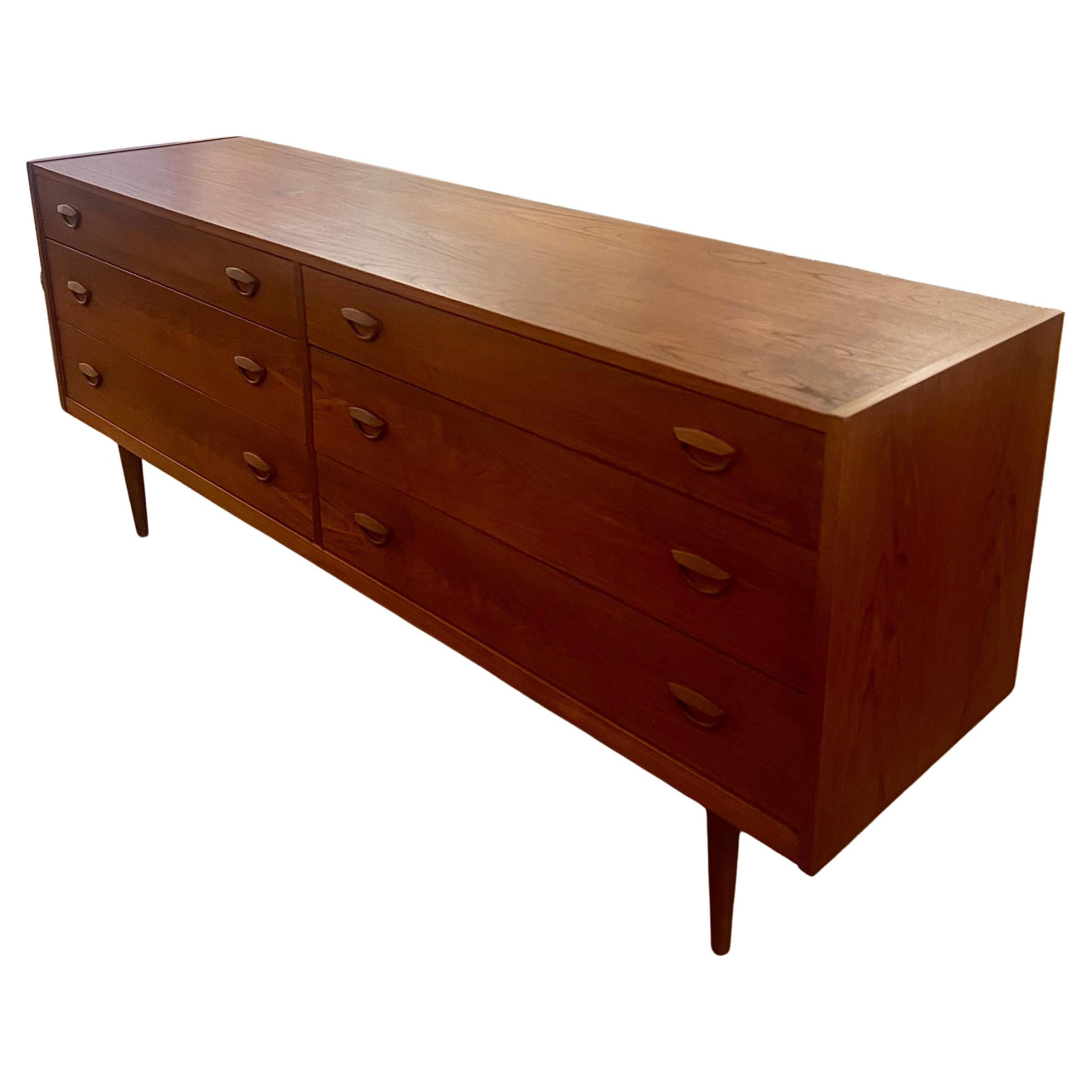 Danish Modern Six Drawer Dresser For Sale At 1Stdibs for