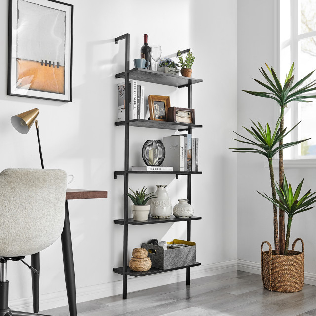 Danya B. Everett 5-Tier Open Display Stand Wall Ladder Shelf ... for