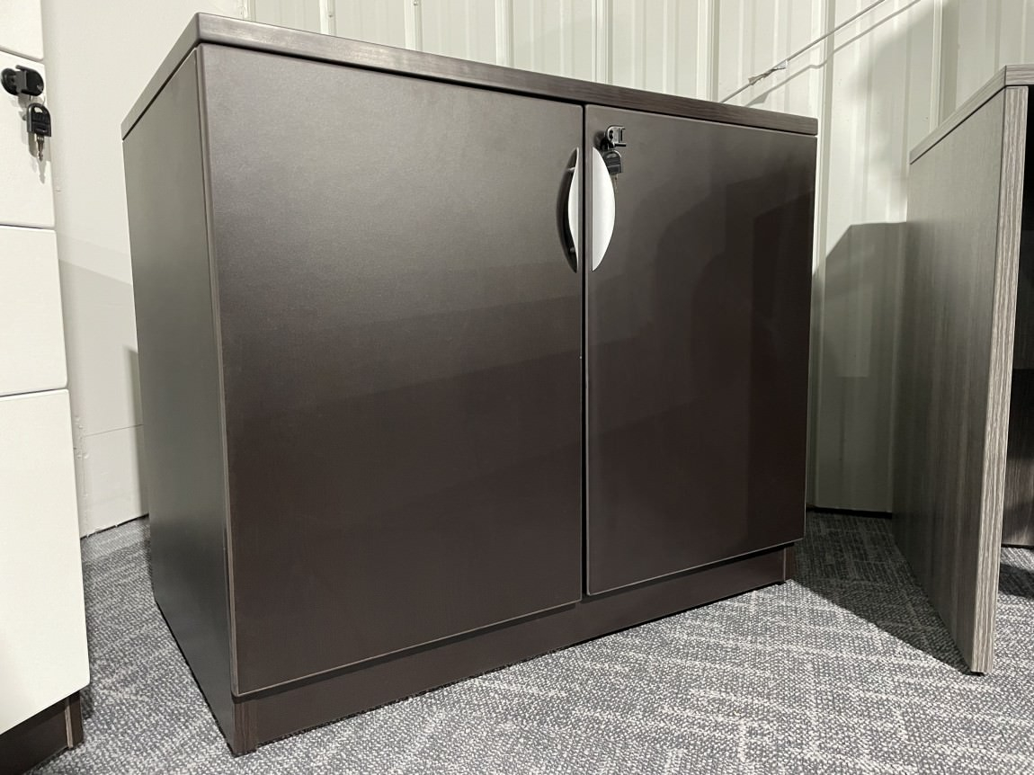 Dark Walnut Storage Cabinet in