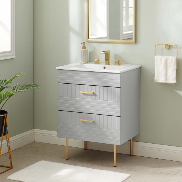 Daybreak 24" Bathroom Vanity - Contemporary - Bathroom Vanities And ... pertaining to The Enduring Appeal of the Daybreak 24 Bathroom Vanity Explained