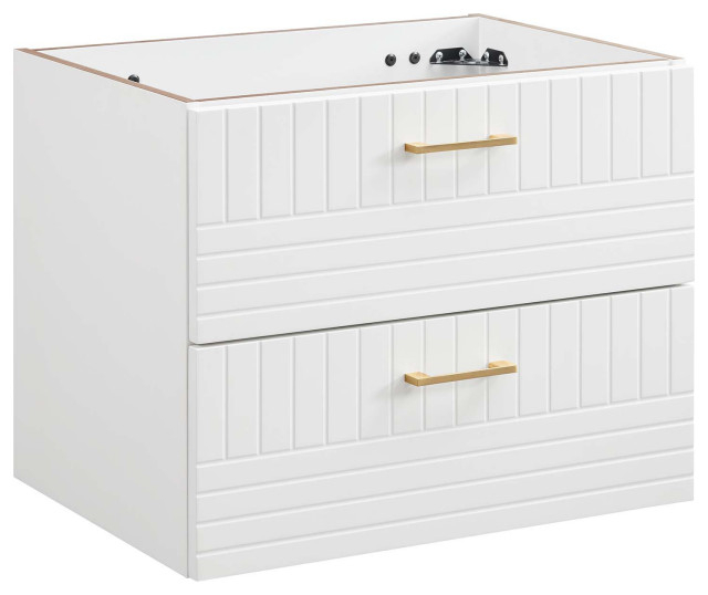 Daybreak 24" Wall-Mount, White - Contemporary - Bathroom Vanities And ... inside The Daybreak 24 Wall Mount Design Considerations for a Seamless Look