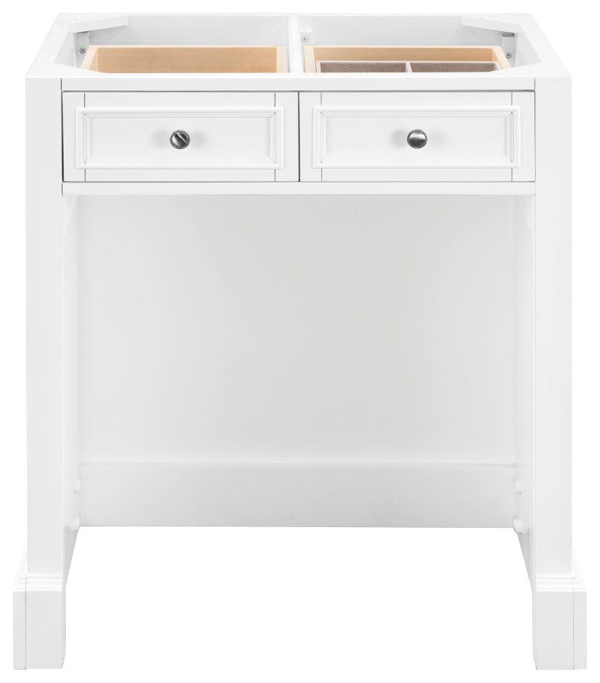 De Soto 30" Countertop Unit Makeup Counter, Bright White, Base Only ... within