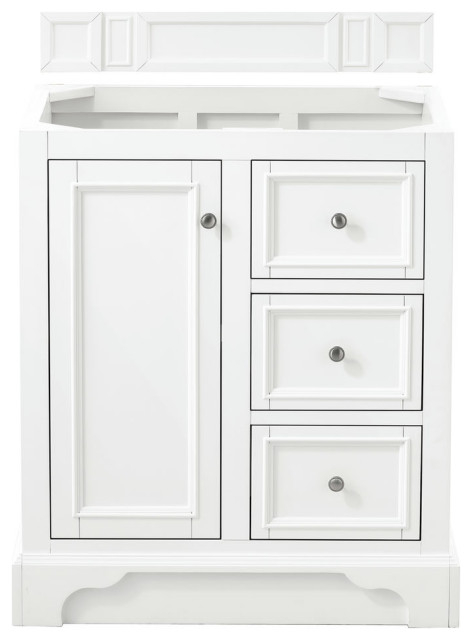 De Soto 30" Single Vanity, Bright White - Transitional - Bathroom ... in Integrating the De Soto 30" Bright White Hutch into Your Decor