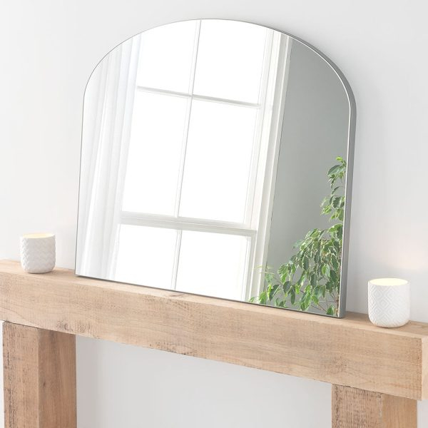Delicacy Silver Overmantle Mirror W91Cm X H69Cm - Mirrors | Exclusive ... pertaining to Demystifying Foster Mirror Silver for Enthusiasts and Professionals