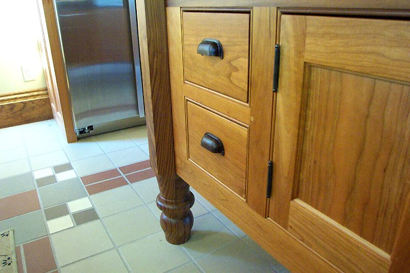 Delnero Custom Furniture: Classic Shaker Style Cherry Custom Kitchen with regard to