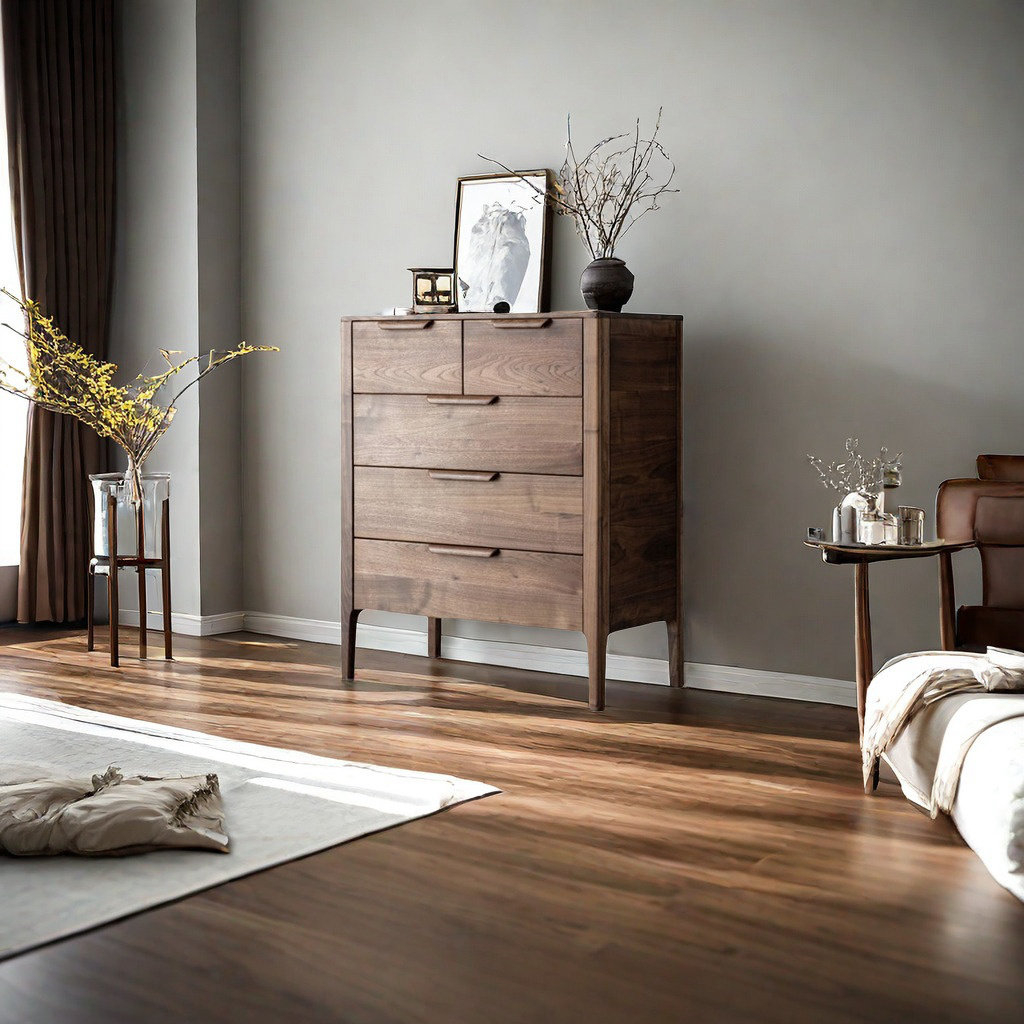 Dream Cabinet Modern Black Walnut Storage Entrance Cabinet | Wayfair intended for Unlocking the Charm of Dark Walnut Storage Cubes A Comprehensive Guide