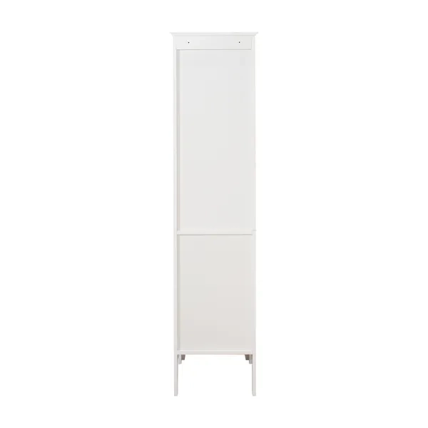Dropship Tall Narrow Tower Freestanding Cabinet With 2 Shutter Doors 5 ... throughout