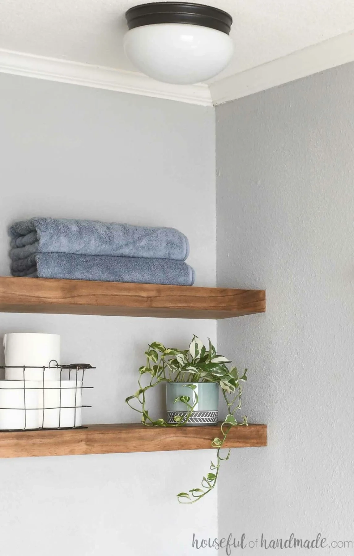Easy Diy Floating Shelves In A Nook Or Alcove - Houseful Of Handmade pertaining to Transform Your Space with the Rustic Appeal of Teton Floating Shelves