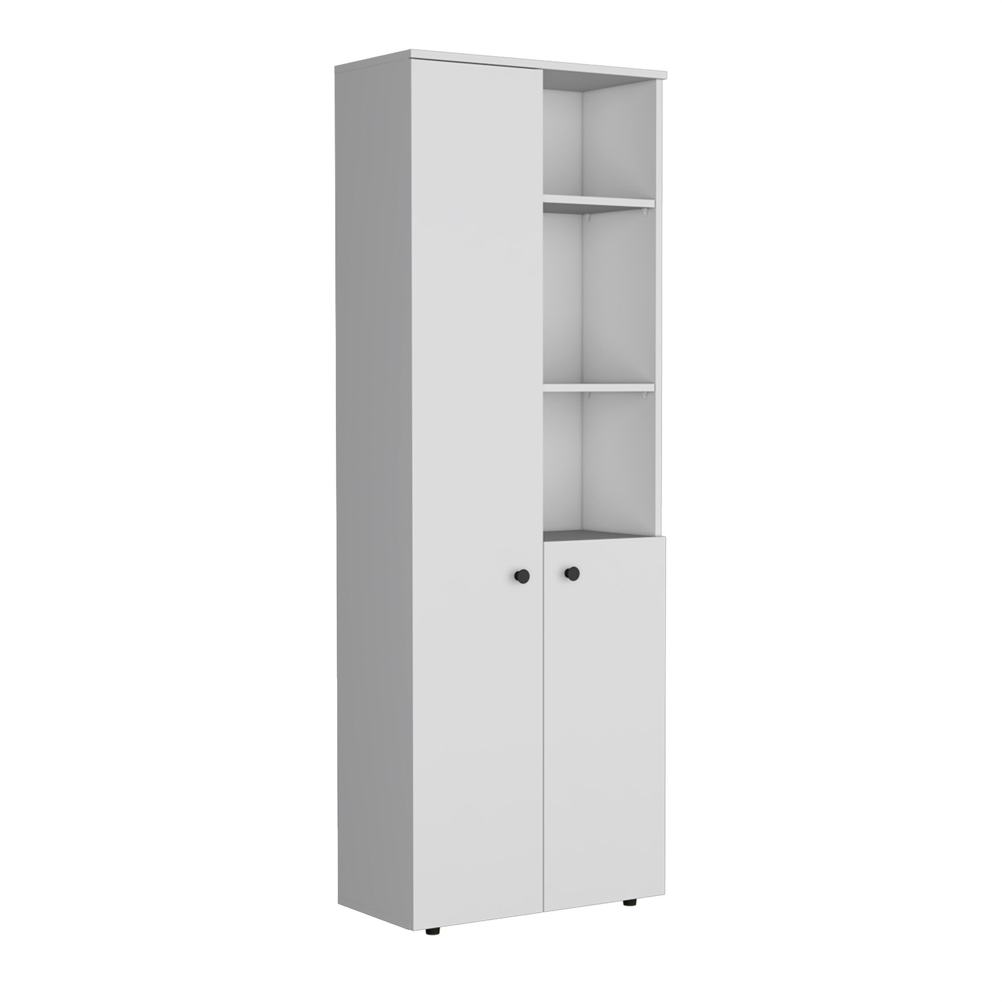 Ebern Designs Konik 67-Inch High Storage Cabinet Kitchen Pantry With ... intended for A Touch of Sophistication Creating Impact with a 67-Inch High Black Shelf