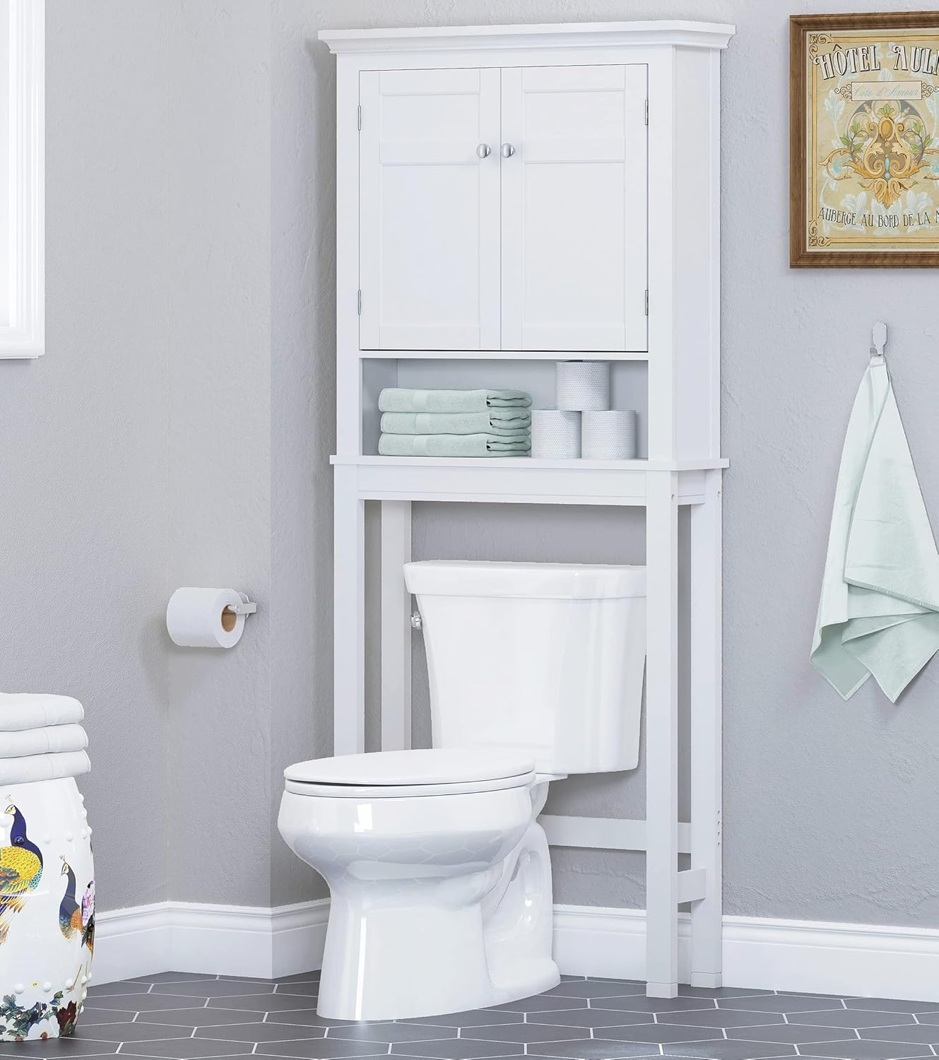 Efficient Bathroom Organizer Over Toilet with regard to
