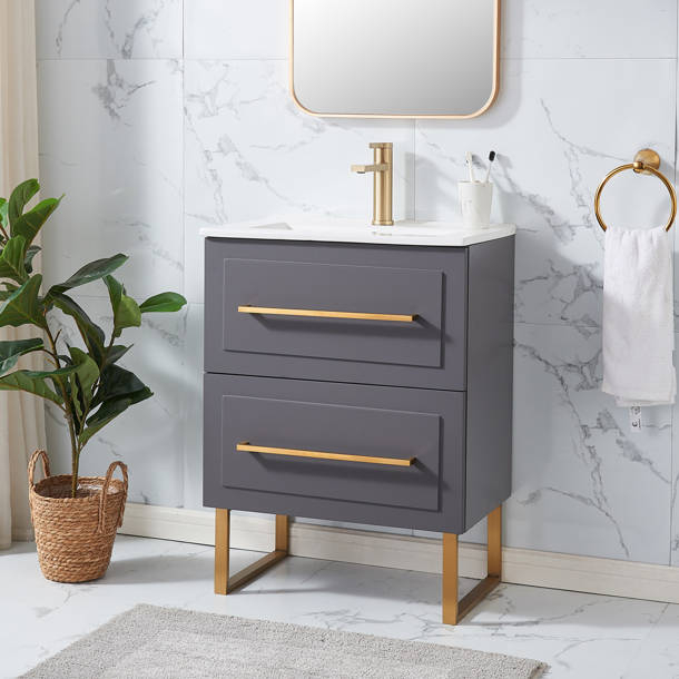 Everly Quinn Daybreak 24" Bathroom Vanity &Amp; Reviews | Wayfair with