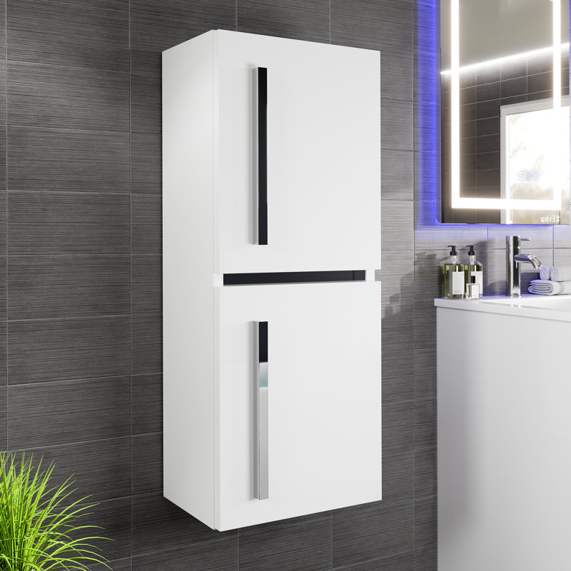 Eviva Olivia 12 In. W X 8 In. D White Wall-Mounted Linen Cabinet | Perigold with