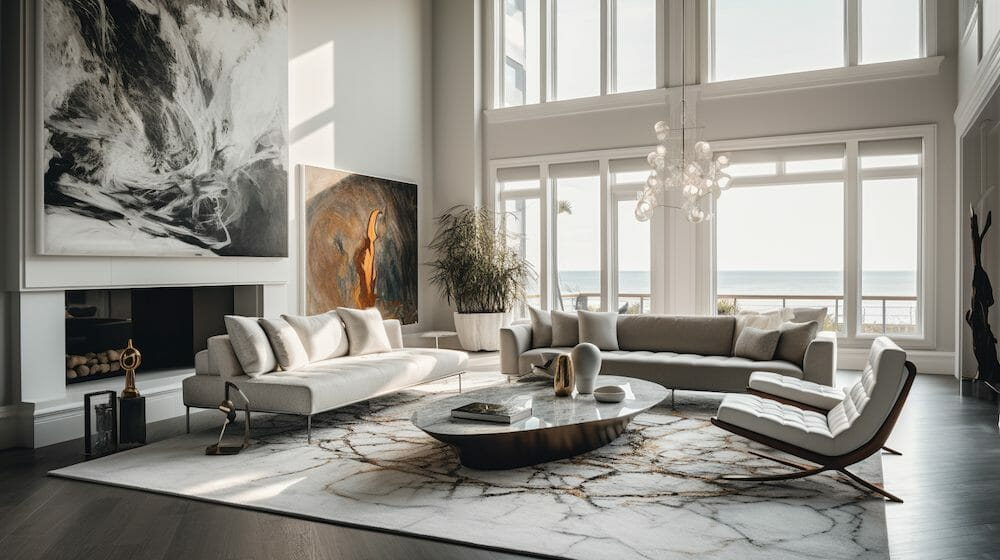 Exquisite Features For Luxury Living » Residence Style regarding Styling Your Space with the Luxurious Combination of Black, Gold Leaf, and Mercury Mirror