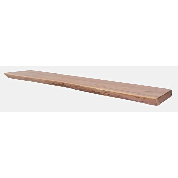 Foundry Select Nassau 2 Piece Acacia Solid Wood Floating Shelf ... intended for Choosing the Right Floating Shelves Solid Acacia Wood Explained