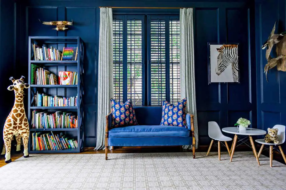 From Drab To Fab - 26 Stunning Wall Decor Ideas You'll Love - Aspect ... in Discovering the Magic of Blue Lacquer Walls in Attic Conversions