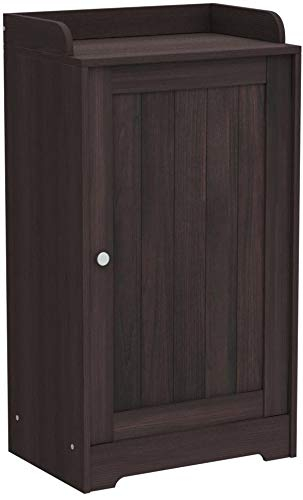 Furinno Indo Standing Louver Door Cabinet, Espresso | Pricepulse within