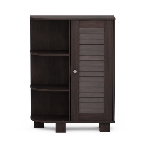 Furinno Indo Storage Shelf With Louver Door Cabinet – Furinno – Fits ... intended for The Furinno Indo Louver Door Bath Cabinet Espresso A Storage Solution Mastered