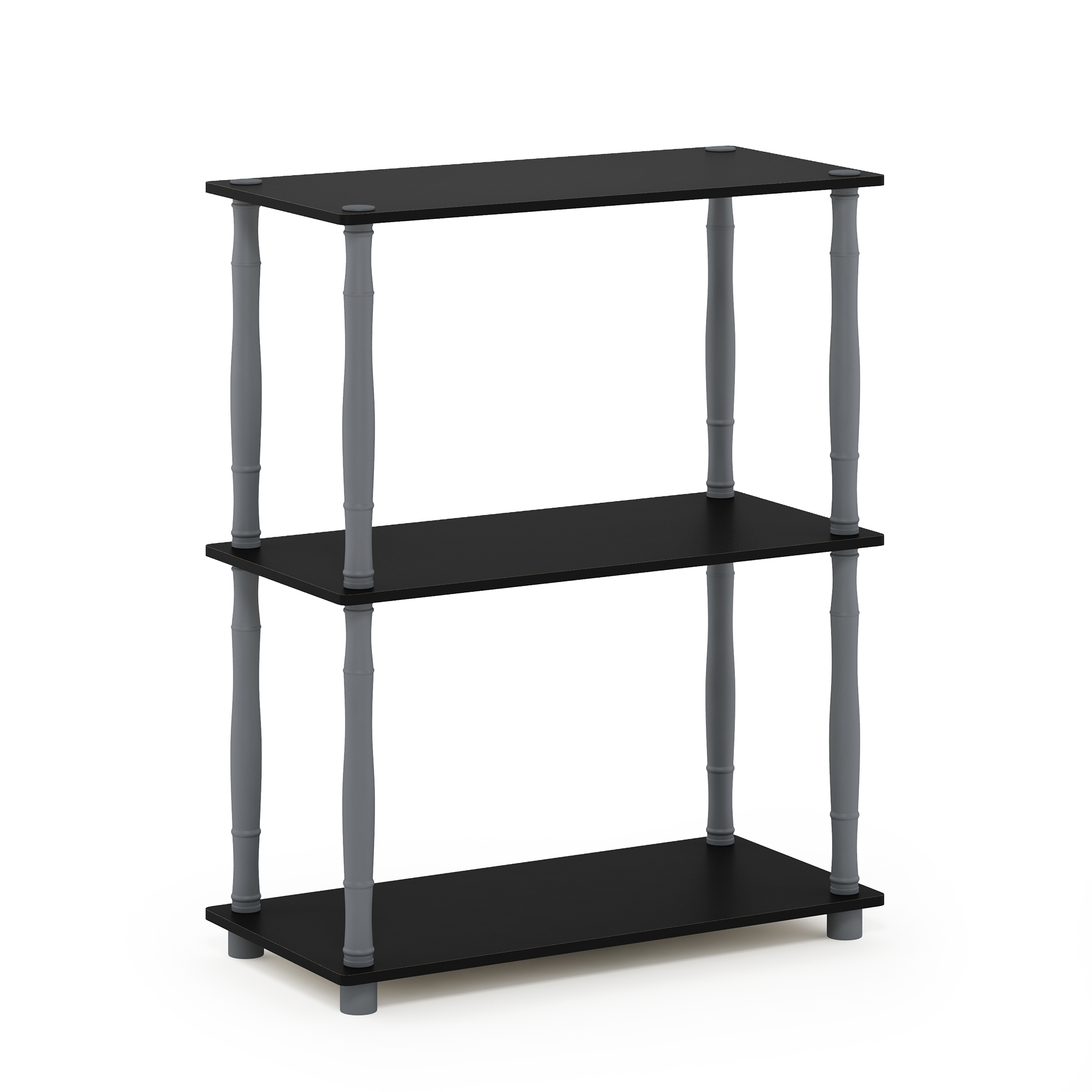 Furinno Turn-N-Tube 3-Tier Compact Multipurpose Shelf Display Rack With ... for