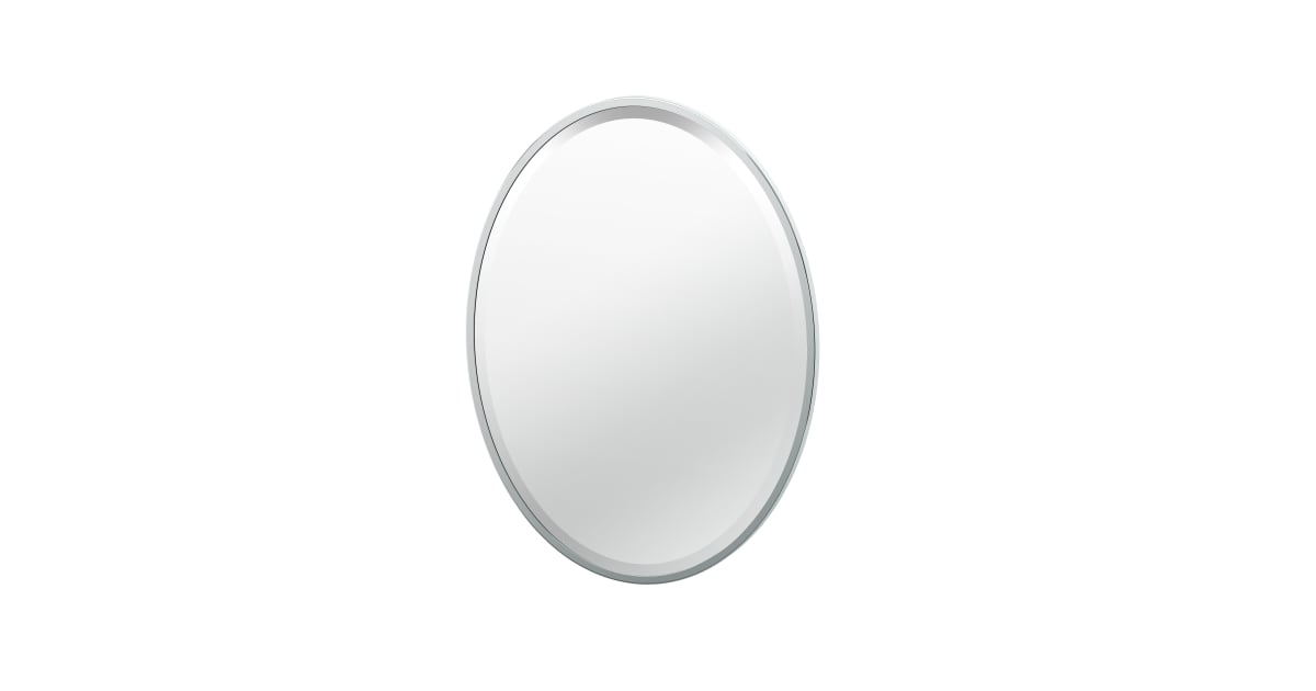 Gatco 1820 Flush Mount 20-1/2" W X 27-1/2" H Traditional Oval Framed ... with regard to