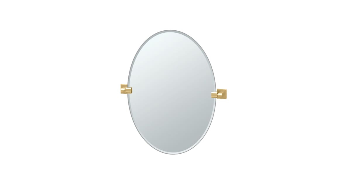 Gatco 4069 Elevate 24" W X 26-1/2" H Oval Frameless Bathroom Wall ... pertaining to