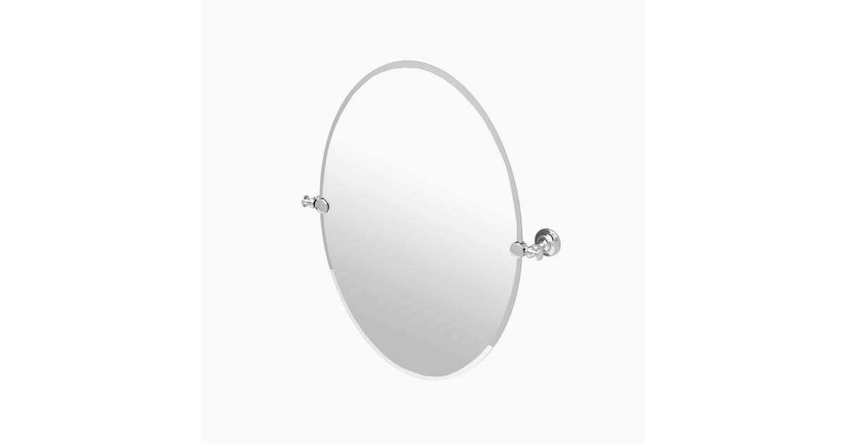 Gatco 4129 Tavern 19-1/2" W X 26-1/2" H Traditional Oval Frameless ... in Elevate Your Decor with the Graceful Gatco 1820 Traditional Oval Mirror