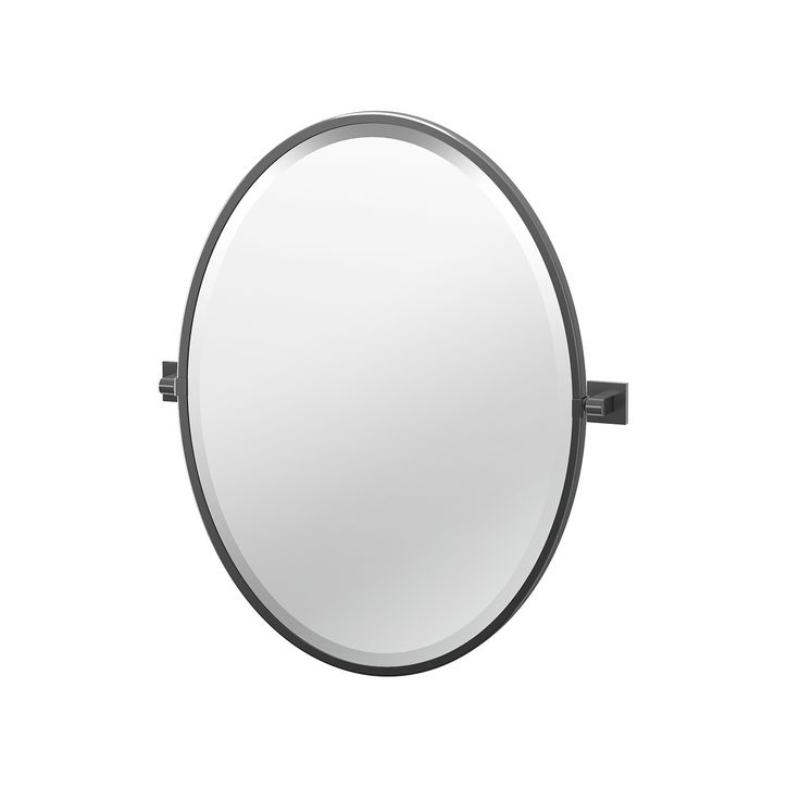 Gatco Elevate 27.5-Inch Framed Oval Mirror Matte Black 4059Mxf | Oval ... within