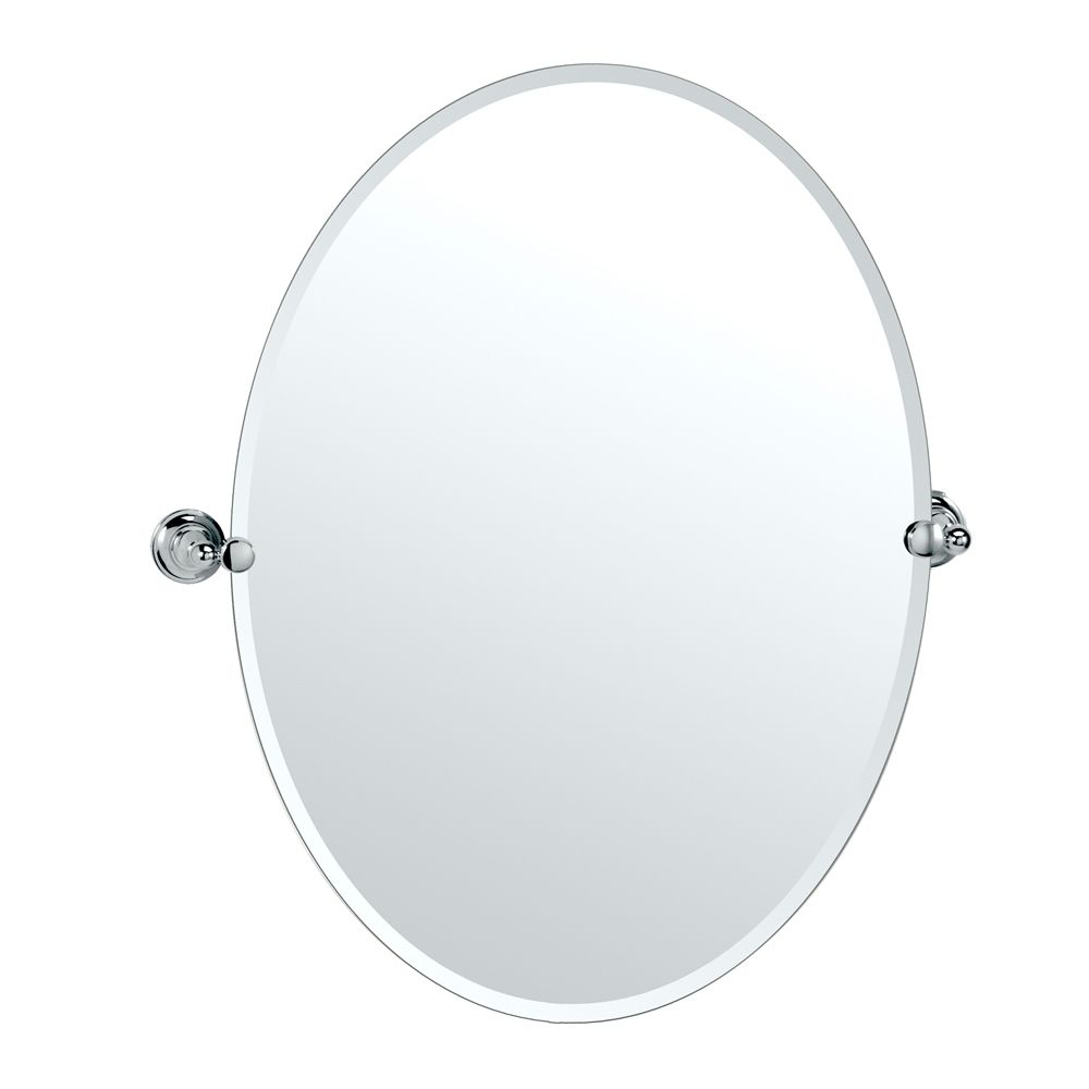 Gatco Tiara Beveled Oval Bathroom Mirror - 4329 | Traditional Wall ... throughout