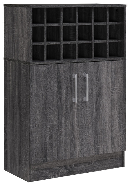 Gdf Studio Ridgecrest Mid Century Sonoma Faux Wood Wine And Bar Cabinet ... intended for The Practicality of the GDF Studio 24" Bathroom Cabinet