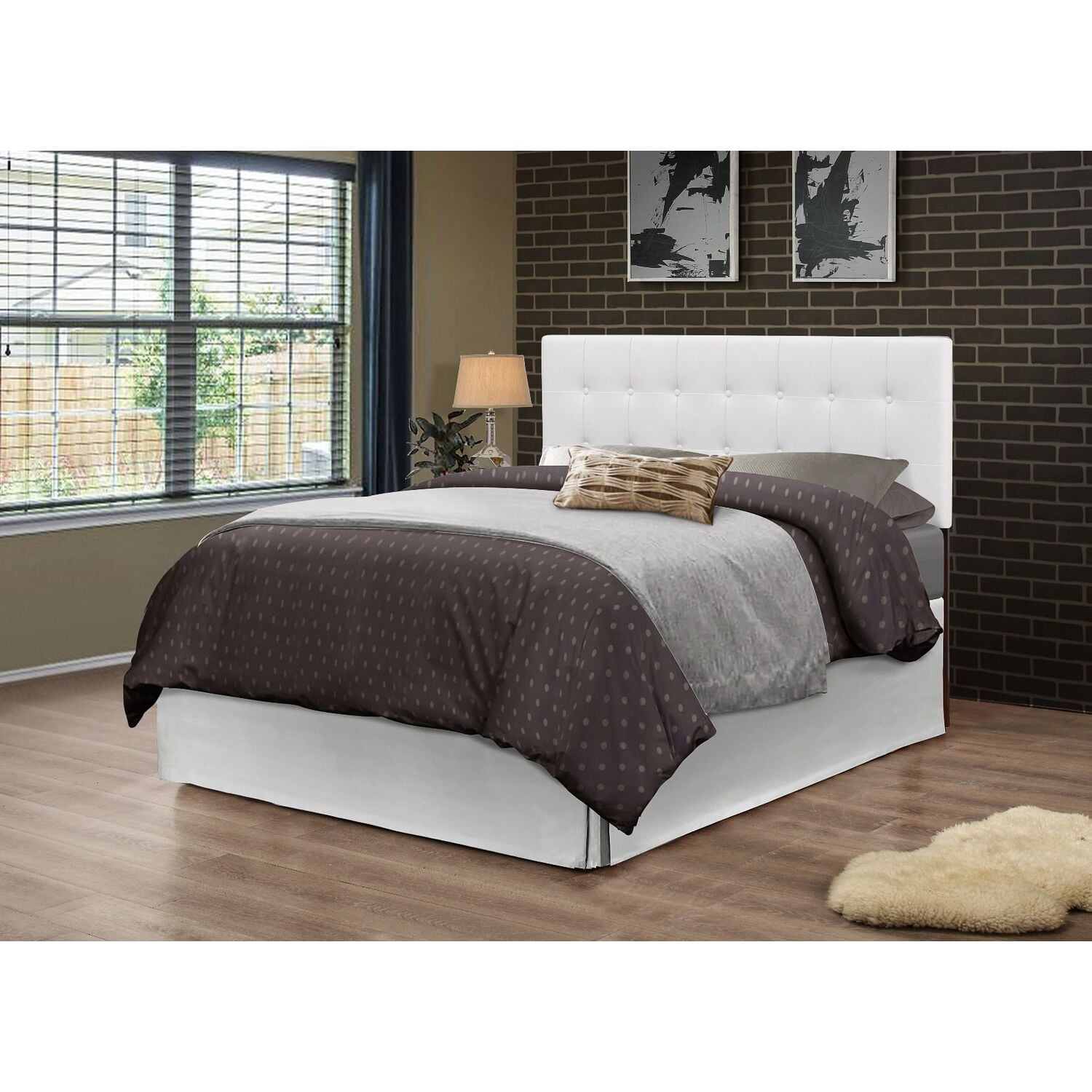 Glory Furniture Super Nova Faux Leather Upholstered King Headboard In ... pertaining to Exploring the Versatility of the Glory Furniture Super Nova Headboard in White