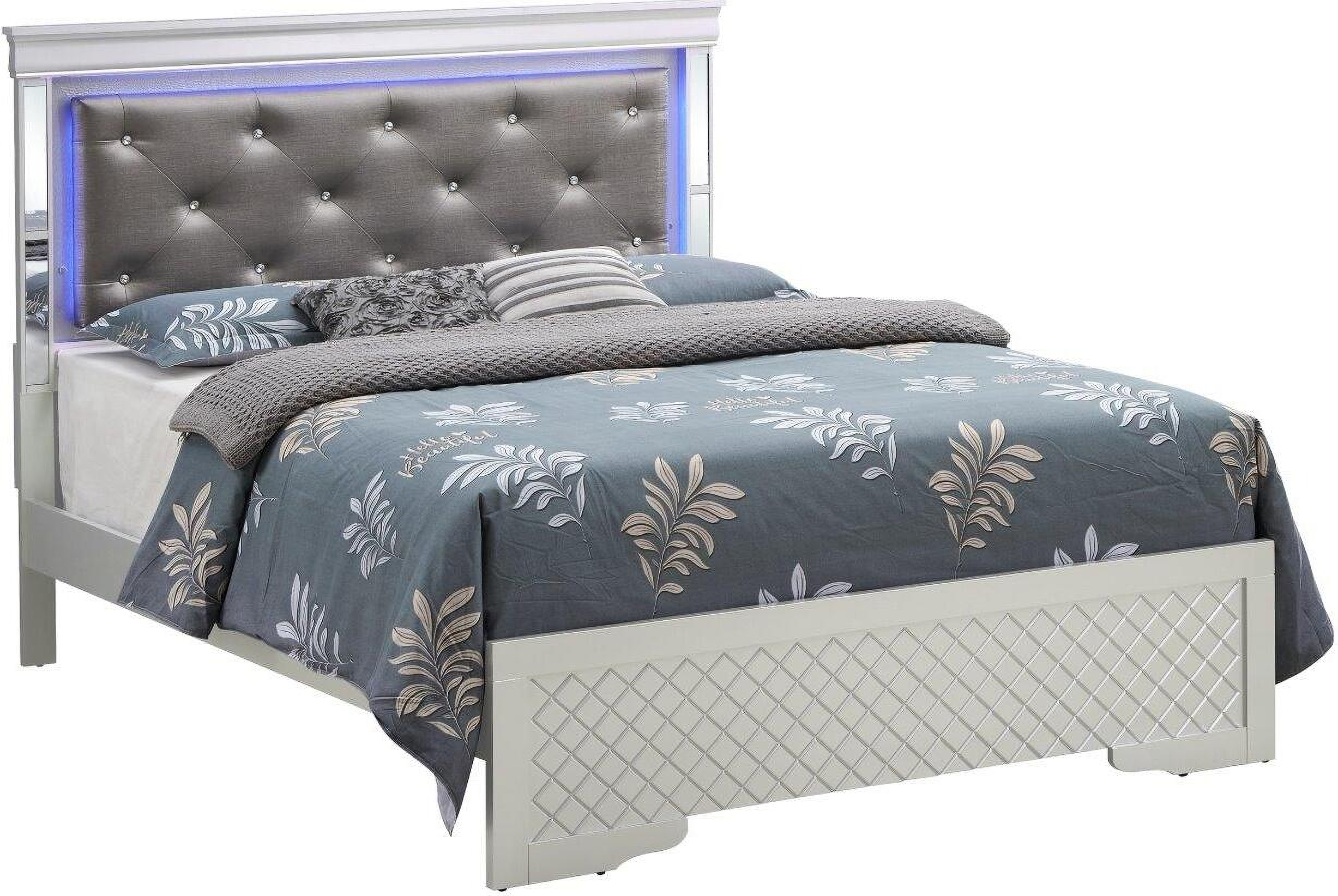 Glory Furniture Verona Queen Bed In Silver Champagne G6700C-Qb3 ... pertaining to Exploring the Durability and Style of the Glory Furniture Verona Queen Bed