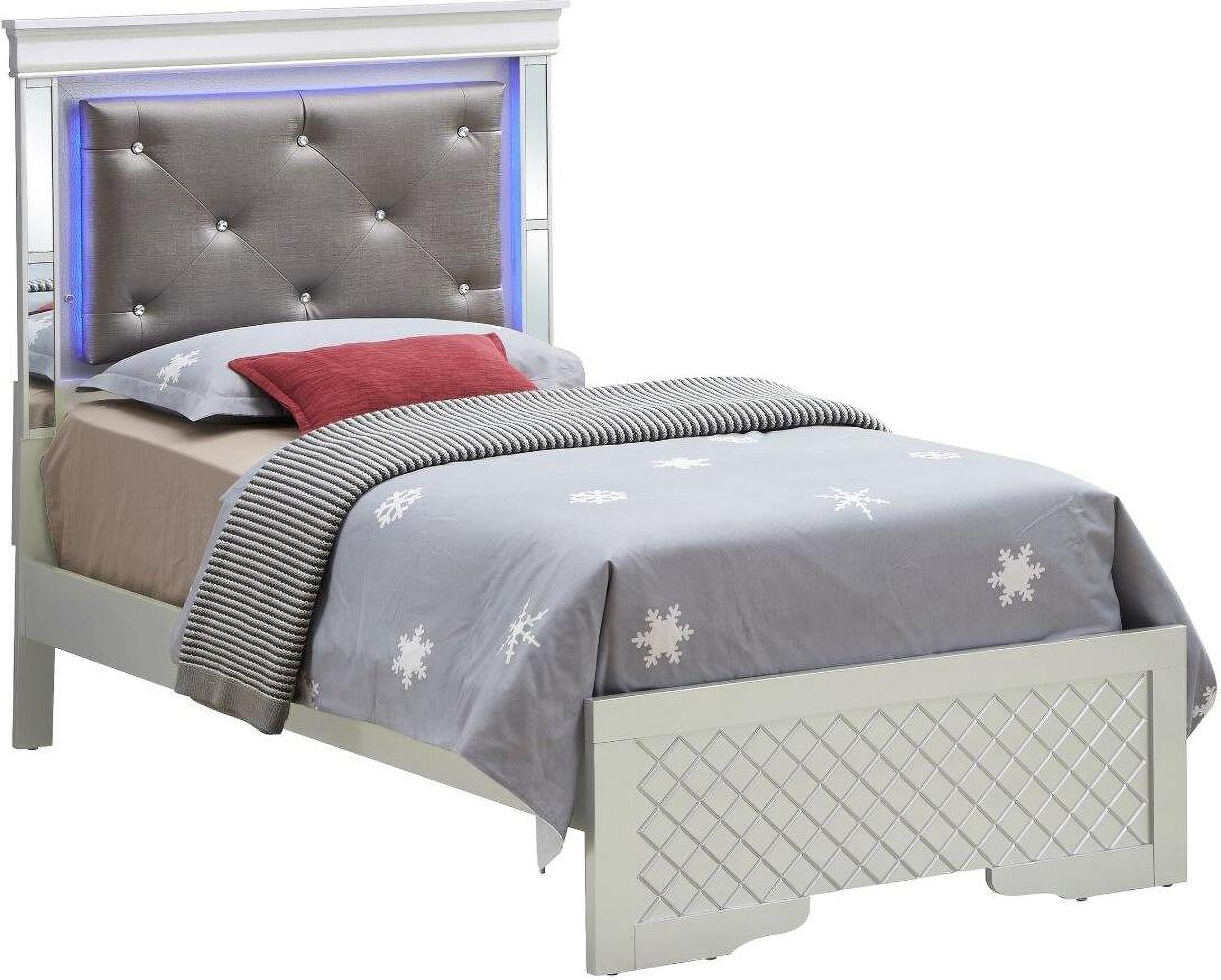 Glory Furniture Verona Twin Bed In Silver Champagne G6700C-Tb3 ... intended for Exploring the Durability and Style of the Glory Furniture Verona Queen Bed