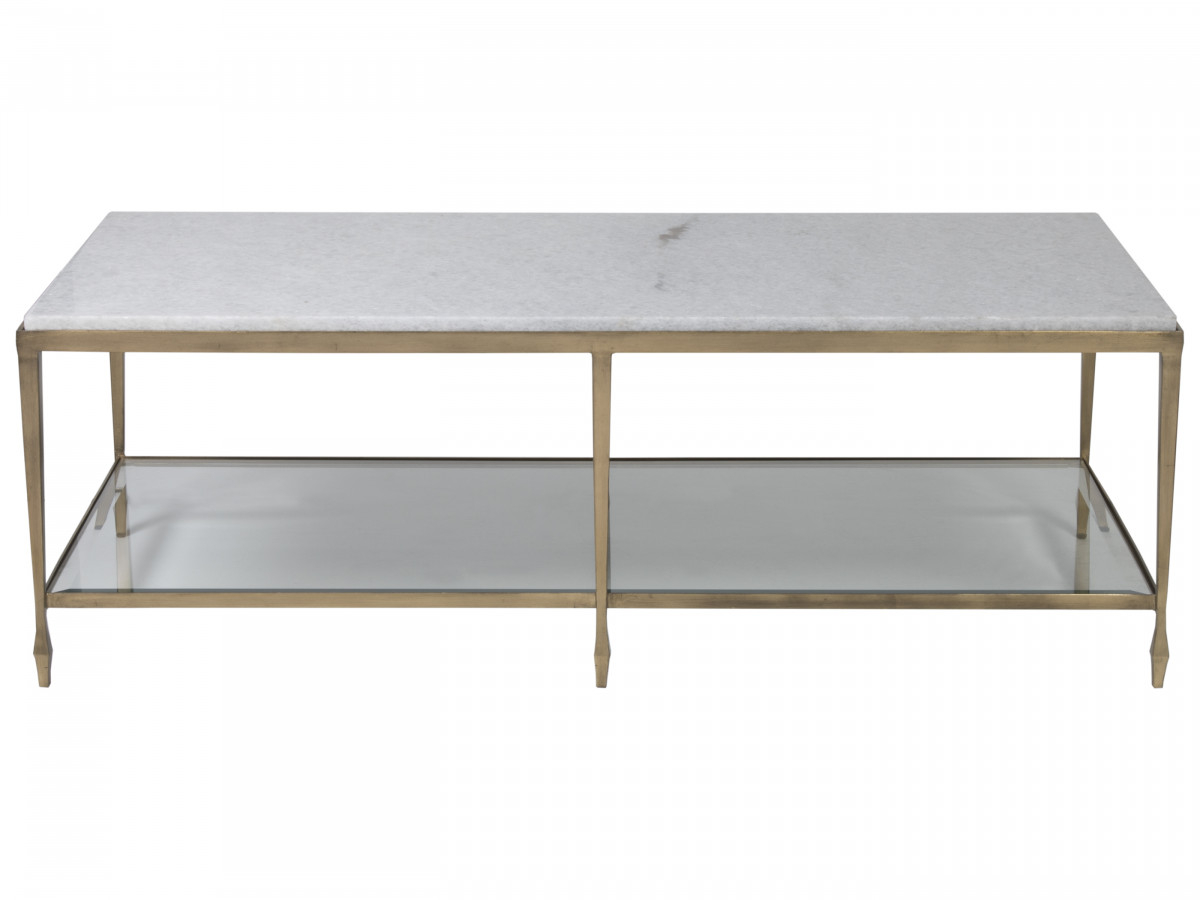 Gold - 2214-945 | Sashay Gold Rectangular Cocktail Table | Signature within
