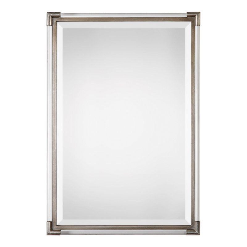 Greyleigh Marta Silver Frame Accent Wall Mirror &Amp; Reviews | Wayfair ... in Demystifying Foster Mirror Silver for Enthusiasts and Professionals
