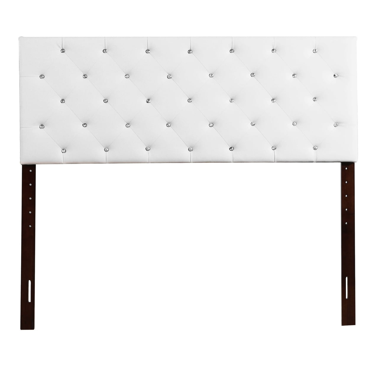 Home Bedroom Furniture Super Nova 2 White Tufted Queen Headboard ... regarding