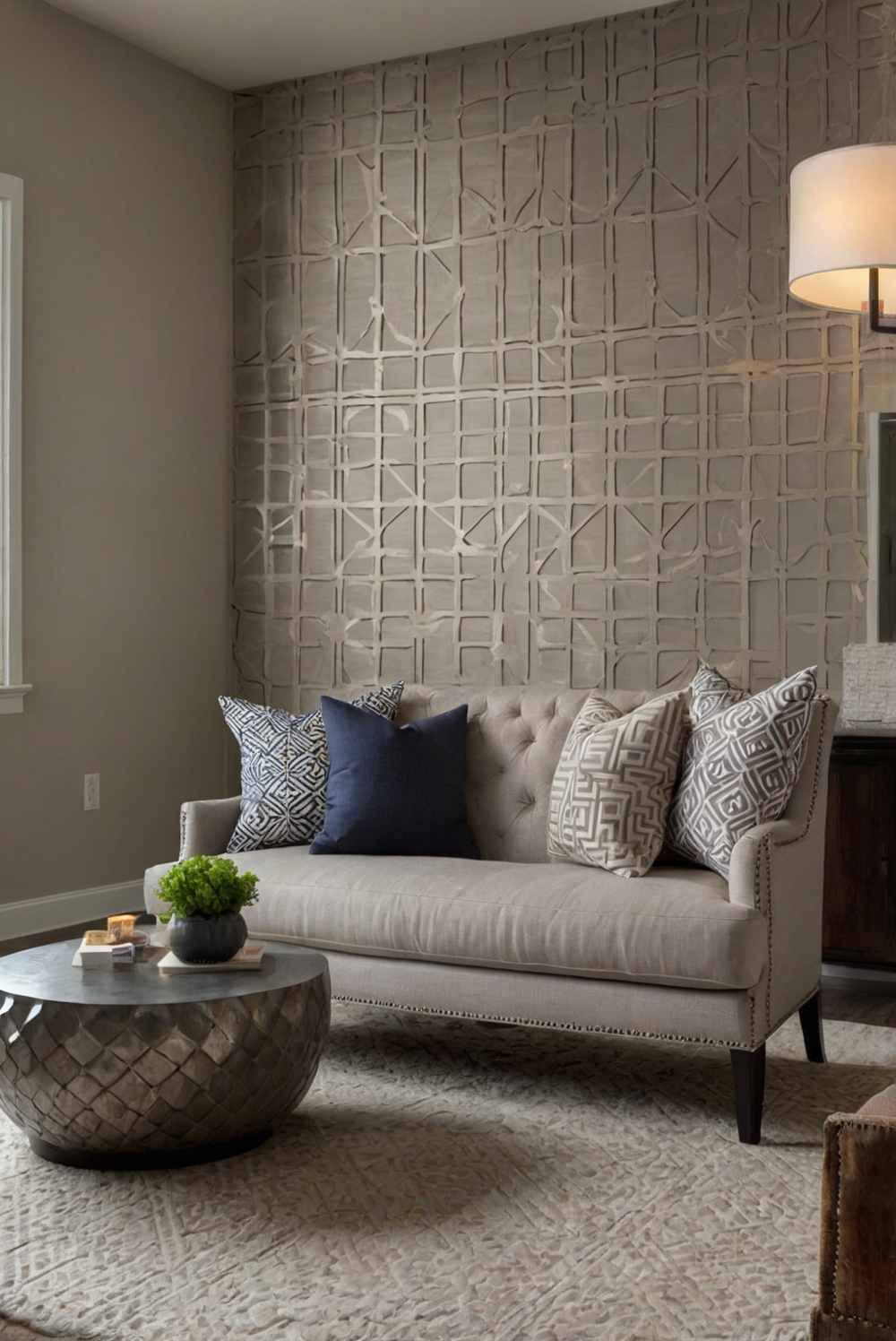 How Can You Incorporate Geometric Patterns Into Your Living Room Wall ... with regard to