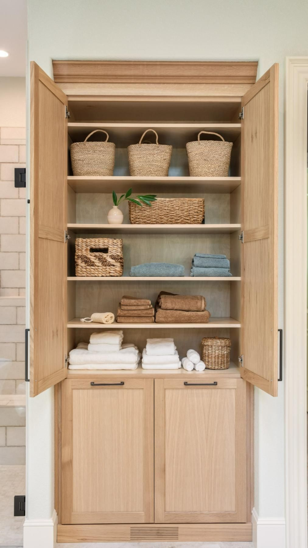 How To Diy A Built In Linen Cabinet – Artofit intended for