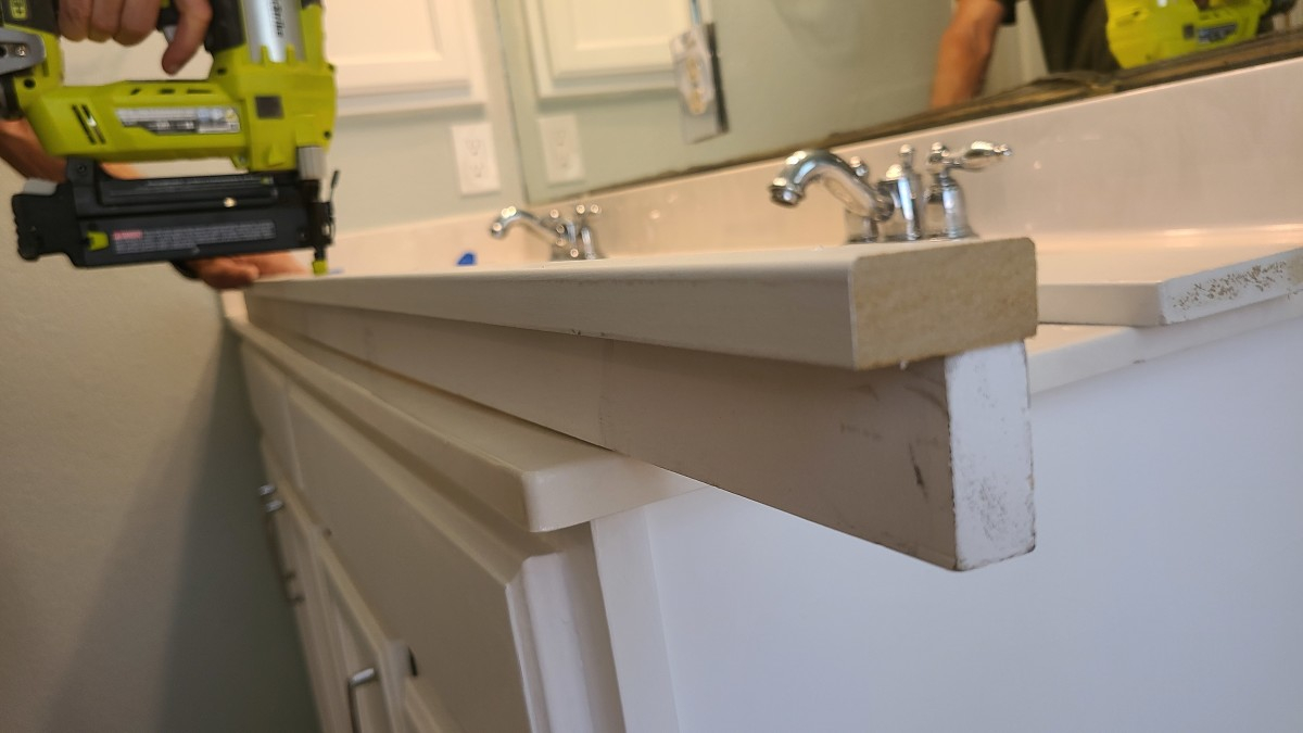 How To Frame A Builder-Grade Bathroom Mirror The Easy Way - Dengarden in Decoding the Uttermost Tulare Bathroom Mirror Your Design Guide