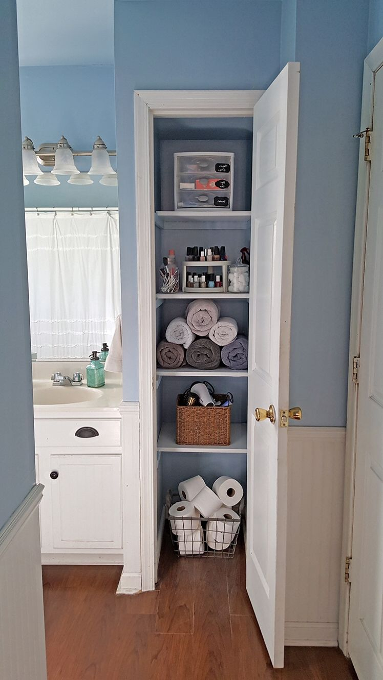 How To Maximize Space And Improve Storage In Your Bathroom Closet ... regarding Maximizing Your Bathroom Storage with the Eviva Linen Cabinet