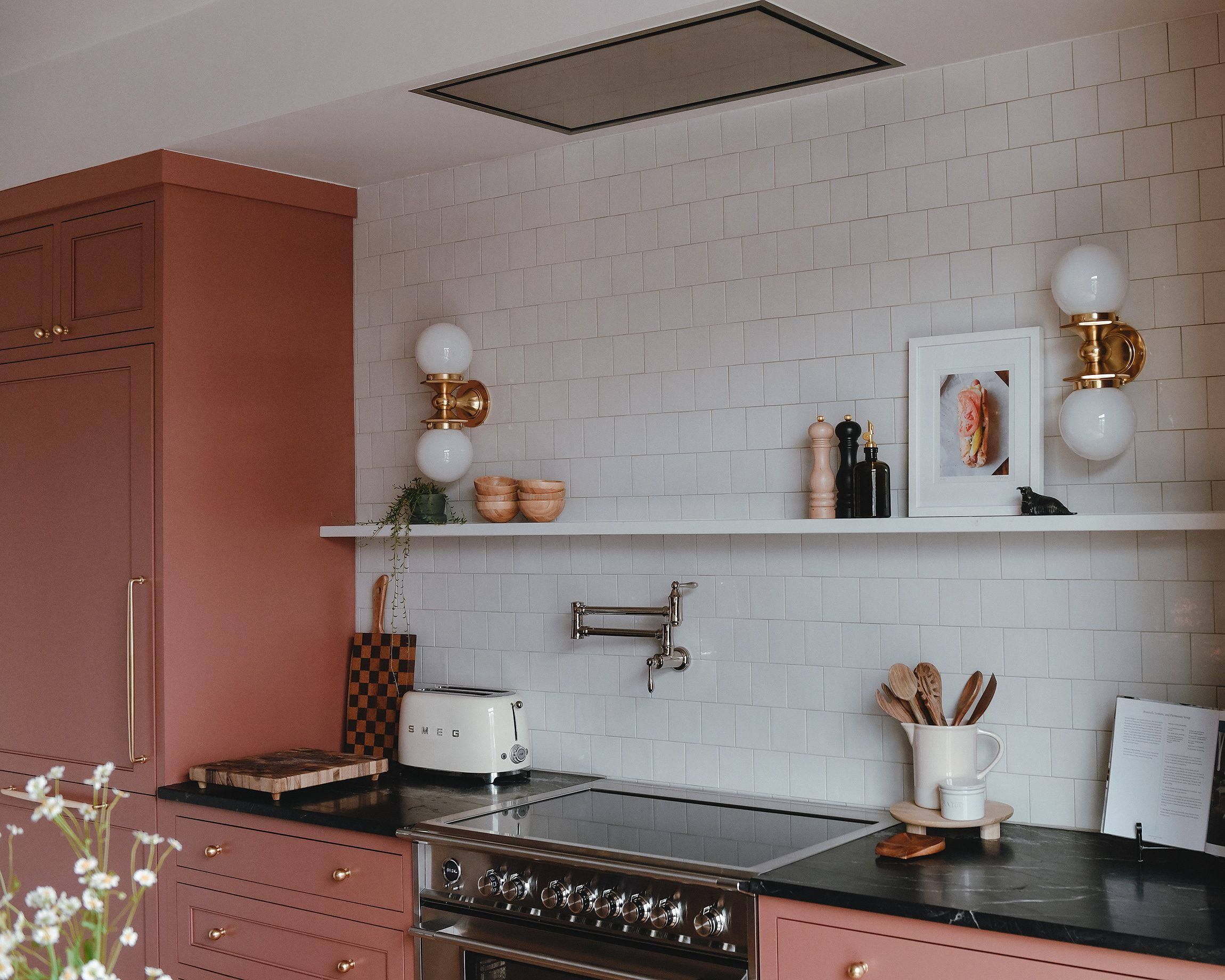 How We Installed A Floating Quartz Shelf - Yellow Brick Home intended for