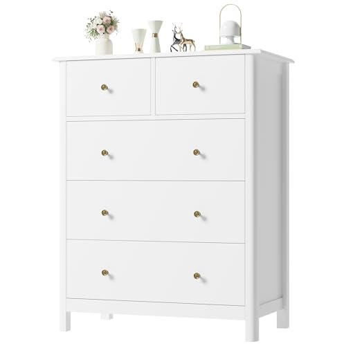 I Tested The White Five Drawer Chest Of Drawers And Here's Why It's A ... throughout Unpacking the Franklin 5-Drawer Chest A Deep Dive into Style and Storage