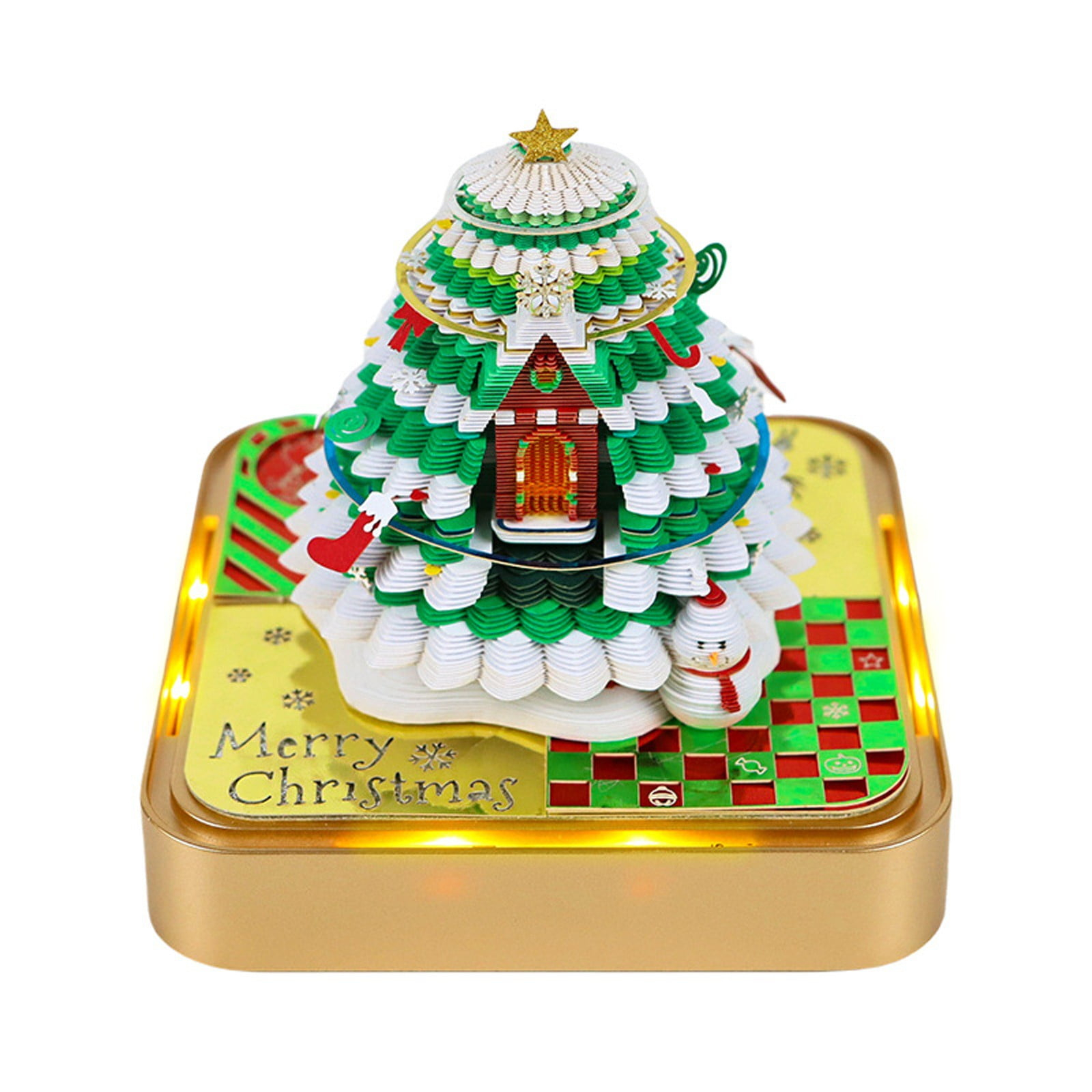 Innovative 2025 Christmas Décor A Mesmerizing 3D Papercut Christmas ... pertaining to Bringing Warmth and Elegance Home with the Pameron 14.2'' Satin Gold Light