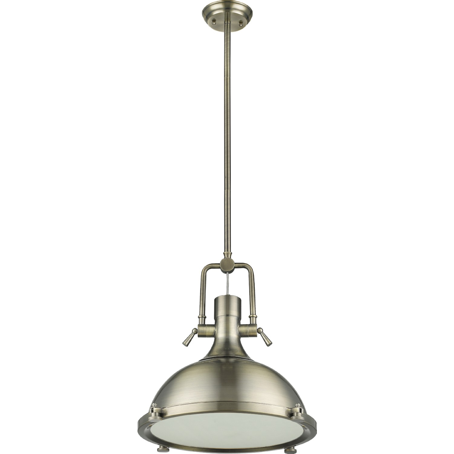 Ironclad Industrial Style 1 Light Antique Brass Ceiling Mini Pendant W ... throughout How the Chloe Lighting Ironclad Pendant Enhances Kitchen Ambiance